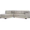 image:imageSignature Design by Ashley Sectional Sleeper Sofa CouchLight Gray