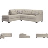 image:imageSignature Design by Ashley Sectional Sleeper Sofa CouchLight Gray