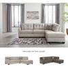 image:imageSignature Design by Ashley Sectional Sleeper Sofa CouchLight Gray