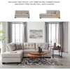 image:imageSignature Design by Ashley Sectional Sleeper Sofa CouchLight Gray