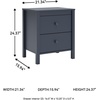 image:imageSignature Design by Ashley Simmenfort Retro 2 Drawer Nightstand Blue