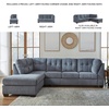 image:imageSignature Design by Ashley Sleeper Sectional Sofa with Chaise BlueBlue
