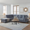 image:imageSignature Design by Ashley Sleeper Sectional Sofa with Chaise BlueBlue