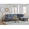 image:imageSignature Design by Ashley Sleeper Sectional Sofa with Chaise BlueBlue