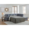 image:imageSignature Design by Ashley Sleeper Sectional Sofa with Chaise BlueBlue