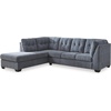 image:imageSignature Design by Ashley Sleeper Sectional Sofa with Chaise BlueBlue