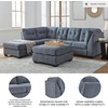 image:imageSignature Design by Ashley Sleeper Sectional Sofa with Chaise BlueBlue