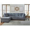 image:imageSignature Design by Ashley Sleeper Sectional Sofa with Chaise BlueBlue