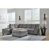 image:imageSignature Design by Ashley Sleeper Sectional Sofa with Chaise BlueGrey