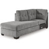 image:imageSignature Design by Ashley Sleeper Sectional Sofa with Chaise BlueGrey