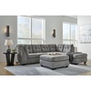 image:imageSignature Design by Ashley Sleeper Sectional Sofa with Chaise BlueGrey