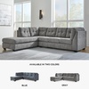 image:imageSignature Design by Ashley Sleeper Sectional Sofa with Chaise BlueGrey