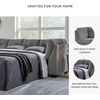 image:imageSignature Design by Ashley Sleeper Sectional Sofa with Chaise BlueGrey