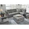 image:imageSignature Design by Ashley Sleeper Sectional Sofa with Chaise BlueGrey