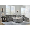 image:imageSignature Design by Ashley Sleeper Sectional Sofa with Chaise BlueGrey