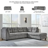 image:imageSignature Design by Ashley Sleeper Sectional Sofa with Chaise BlueGrey