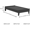 image:imageSignature Design by Ashley Socalle Queen Platform Bed with HeadboardBlack