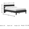 image:imageSignature Design by Ashley Socalle Queen Platform Bed with HeadboardBlack