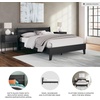 image:imageSignature Design by Ashley Socalle Queen Platform Bed with HeadboardBlack