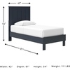 image:imageSignature Design by Ashley Socalle Queen Platform Bed with HeadboardBlue