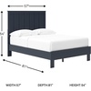 image:imageSignature Design by Ashley Socalle Queen Platform Bed with HeadboardBlue