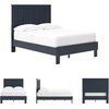image:imageSignature Design by Ashley Socalle Queen Platform Bed with HeadboardBlue