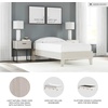 image:imageSignature Design by Ashley Socalle Queen Platform Bed with HeadboardLight Beige