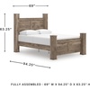 image:imageSignature Design by Ashley Stanziford Queen Poster Bed Brown