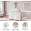 image:imageSignature Design by Ashley Trindura Oval Bedroom Mirror Matte White