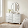 image:imageSignature Design by Ashley Trindura Oval Bedroom Mirror Matte White