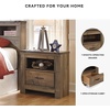 image:imageSignature Design by Ashley Trinell Nightstand with Charging StationBrown Plank