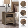 image:imageSignature Design by Ashley Trinell Nightstand with Charging StationBrown Plank