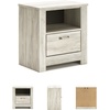 image:imageSignature Design by Ashley Trinell Nightstand with Charging StationWhitewash