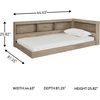 image:imageSignature Design by Ashley Twin Bookcase Storage Bed with ShelvesNatural