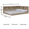 image:imageSignature Design by Ashley Twin Bookcase Storage Bed with ShelvesNatural