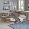 image:imageSignature Design by Ashley Twin Bookcase Storage Bed with ShelvesNatural