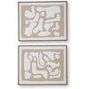 image:imageSignature Design by Ashley Waldett Framed Wall Art Set of 2 Beige