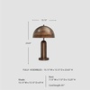 image:imageSignature Design by Ashley Wendfield Industrial Metal Dome Table Lamp