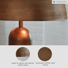 image:imageSignature Design by Ashley Wendfield Industrial Metal Dome Table Lamp