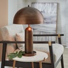 image:imageSignature Design by Ashley Wendfield Industrial Metal Dome Table Lamp