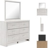image:imageSignature Design by Ashley White 6 Drawer Dresser with MirrorDresser and Mirror