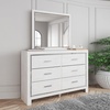 image:imageSignature Design by Ashley White 6 Drawer Dresser with MirrorDresser and Mirror