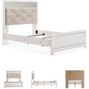 image:imageSignature Design by Ashley White 6 Drawer Dresser with MirrorFull Panel Bed