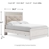 image:imageSignature Design by Ashley White 6 Drawer Dresser with MirrorGlam