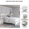 image:imageSignature Design by Ashley White 6 Drawer Dresser with MirrorKing Bookcase Bed with Storage