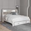 image:imageSignature Design by Ashley White 6 Drawer Dresser with MirrorKing Bookcase Bed with Storage