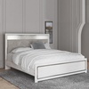 image:imageSignature Design by Ashley White 6 Drawer Dresser with MirrorKing Panel Bed