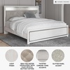 image:imageSignature Design by Ashley White 6 Drawer Dresser with MirrorKing Panel Bed