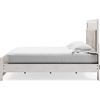 image:imageSignature Design by Ashley White 6 Drawer Dresser with MirrorKing Panel Bedwith Rails
