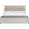 image:imageSignature Design by Ashley White 6 Drawer Dresser with MirrorKing Panel Bookcase Bed